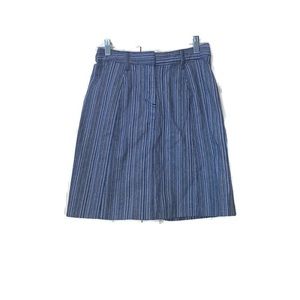 Christopher & Banks Stretch Blue Denim Like Skirt